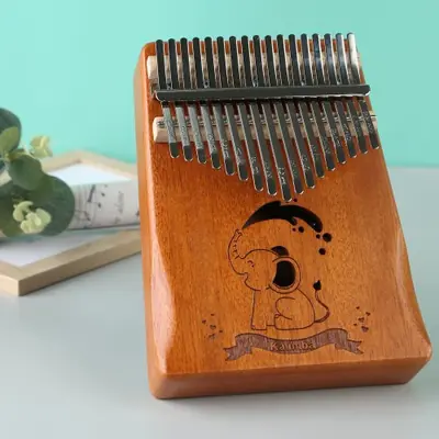 Image de Piano à Doigts Portable 17 Touches - Kalimba pour Débutants