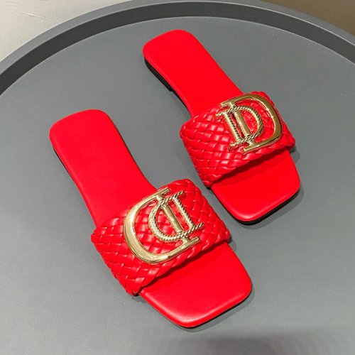 Immagine di Pantofole da Donna Eleganti e Sexy con Decorazioni di Lusso - Sandali Piatti in Tessuto Firmati, Scivoli Open Toe per Feste e Vacanze