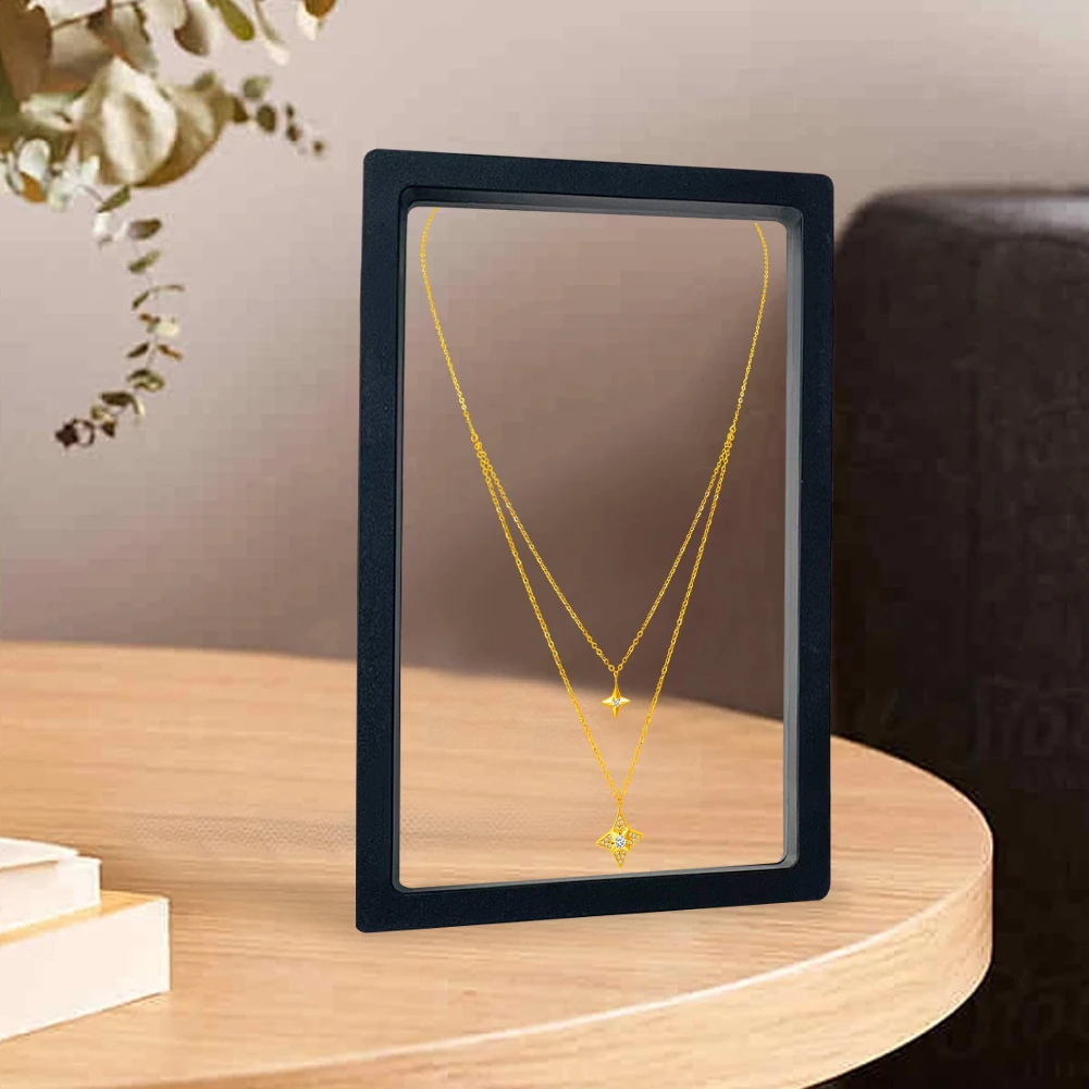 Afbeelding van 3d Drijvende Frame Displayhouder Acryl Zwevend Frame Displaystandaard Creatief Voor Antieke Uitdaging Munten Medailles Sieraden