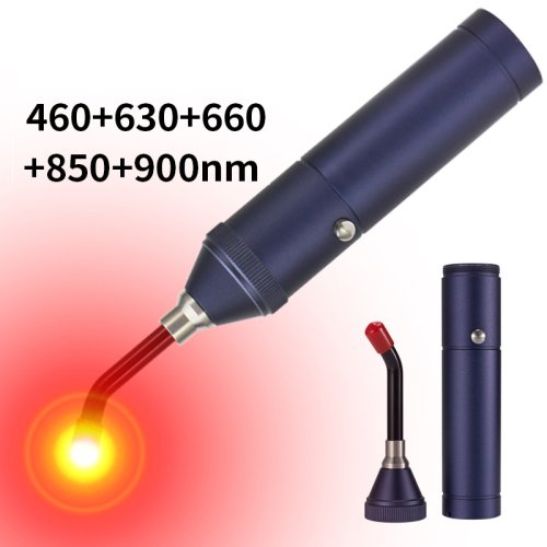 Immagine di Bacchetta Portatile con Luce Rossa Infrarossa per Terapia Orale Naturale – Sollievo dal Dolore alle Labbra e al Mal di Cancelli Palmari