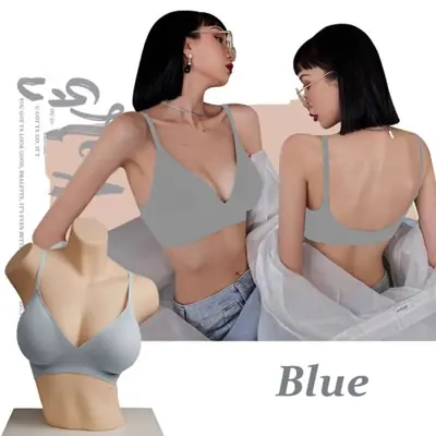 Image de Bralette Sexy Sans Couture Col V Profond