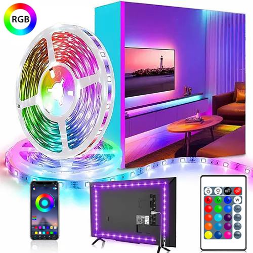 Imagen de Tira LED RGB con Sincronización Musical - Iluminación Decorativa para TV y Fiesta