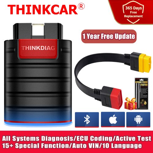 Immagine di ThinkCar ThinkDiag Versione Calda: Strumento Diagnostico OBD2 Bluetooth per Auto con Scansione Attiva, Codifica ECU e Servizio di Ripristino Completo