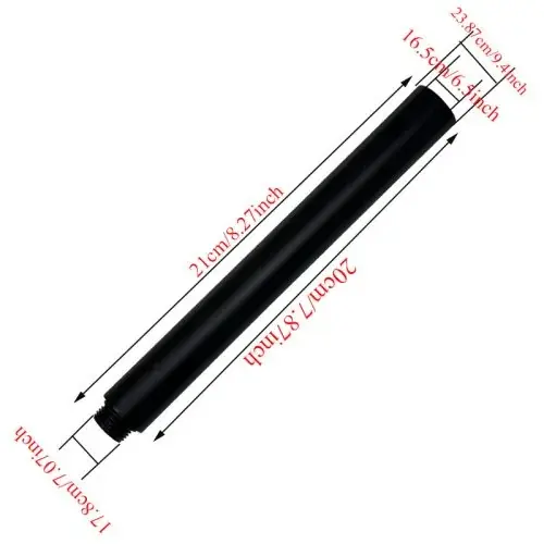 Image de Tube d'extension de douche 20-50cm - Barre ronde 18mm