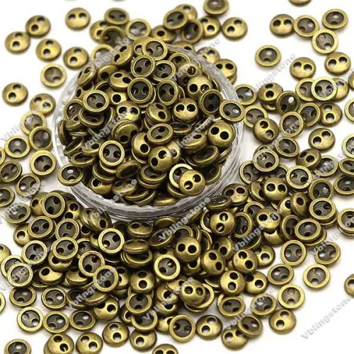 Image de Mini Boutons Métalliques 3-5mm - 100 Pièces