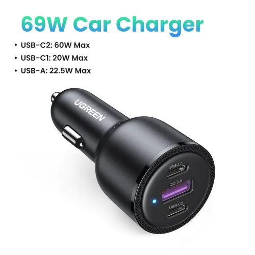 69W auto oplader