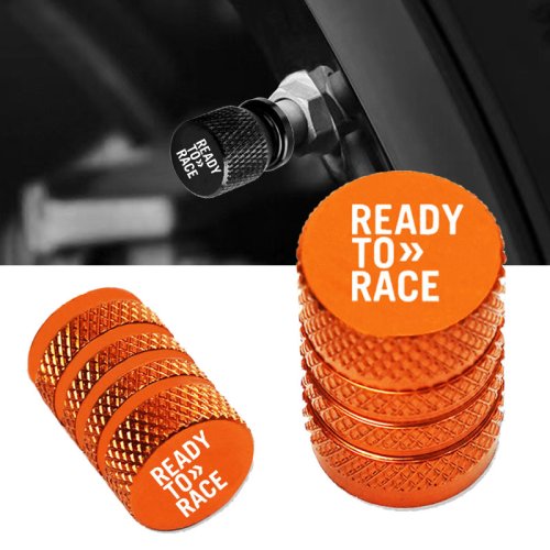 Immagine di Tappi Valvole Pneumatici in Alluminio CNC con Copertura per Ruote in Lega - Compatibili KTM Ready to Race, Adventure, Duke 390, 690, 790, 890, 1190 RC, 1290 Adventure