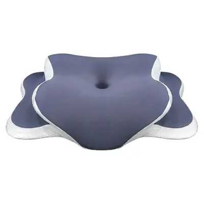 Image de Oreiller Cervical en Mousse à Mémoire de Forme - Housse Polyester et Coton