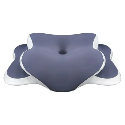 Image de Oreiller Cervical en Mousse à Mémoire de Forme - Housse Polyester et Coton