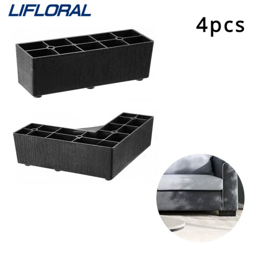 Imagen de Patas de Plástico 50mm para Sofá y Muebles - Pack de 4 Unidades