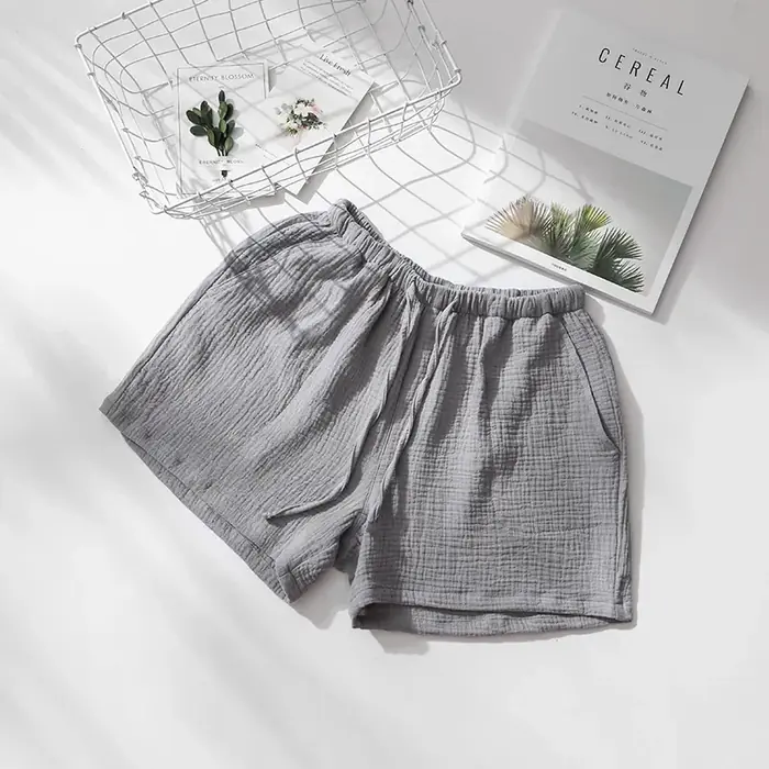 Image de Pyjama Short Été en Crêpe de Coton - Couple