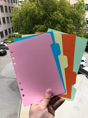 Image de Séparateurs de pages A5/A6 - Index pour cahiers à anneaux