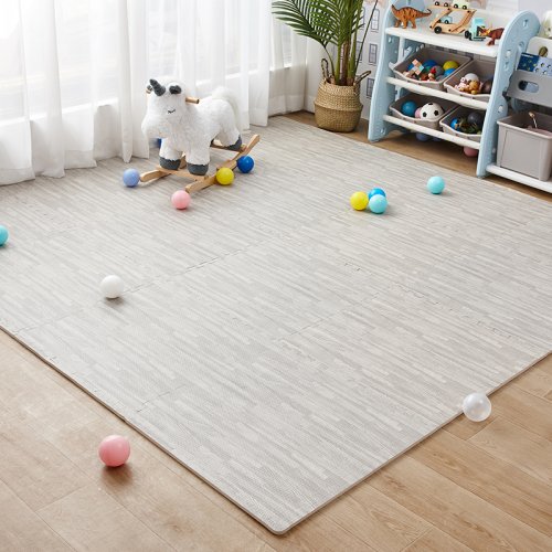 Zdjęcie Wysokiej jakości piankowa mata podłogowa z drewna jest miękka i trwała, odpowiednia do sypialni dla dzieci Mata podłogowa 30 * 30 cm