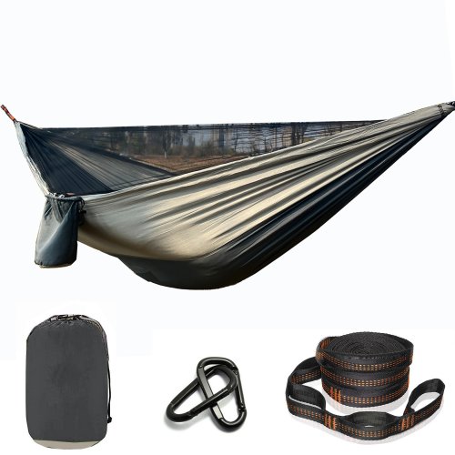 Afbeelding van Ultralichte Draagbare Hangmat met Verstelbare Ridgeline – Ideaal voor Kamperen, Wandelen en Backpacken in de Natuur