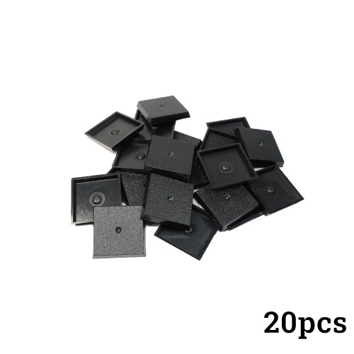 Immagine di Basi Quadratiche da 25 mm in Resina per Miniature Wargame – Base Miniaturizzata per Warhammer e Giochi Tattici