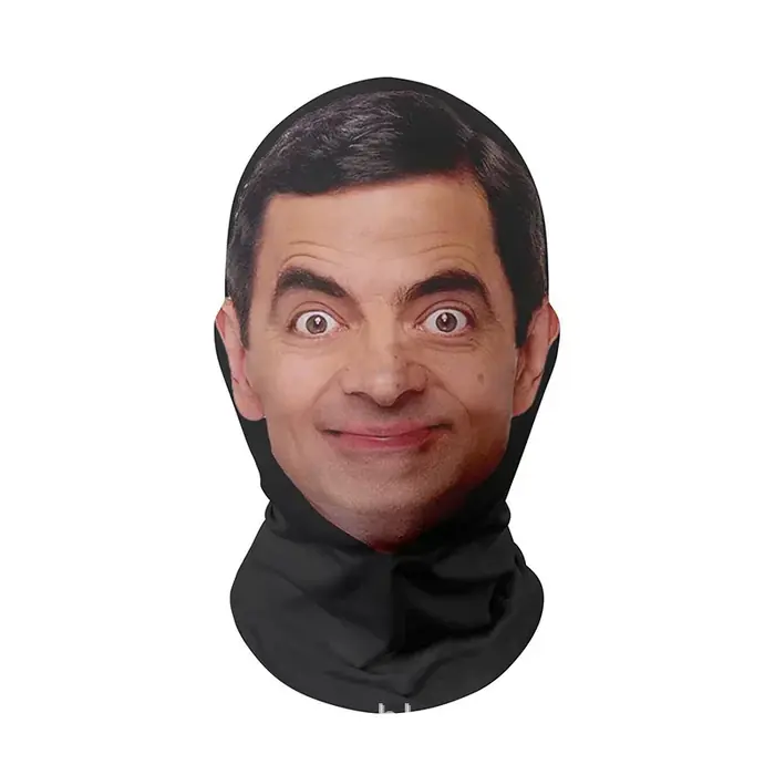 Image de Masque Mr Bean 3D - Foulard de Tête Imprimé Drôle