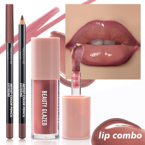 Afbeelding van Natuurlijke Lippenstift Set met Fluweeltextuur – Mat Effect in Rode en Bruine Tinten voor Hydraterende & Lichte Make-up