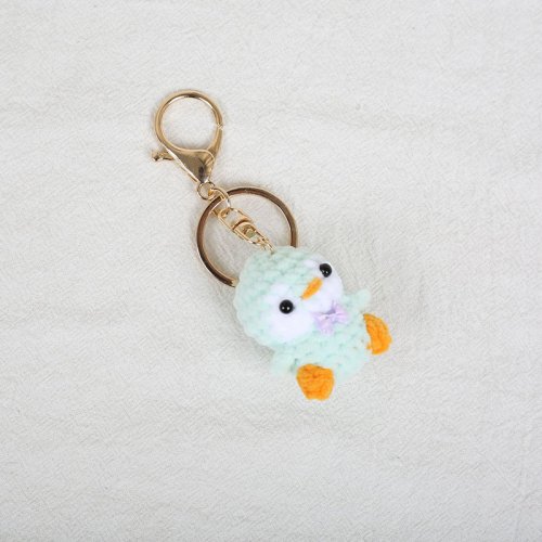 Afbeelding van Leuke Gehaakte Pinguïn Sleutelhanger