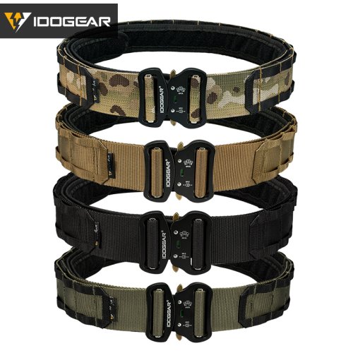 Image of IDOGEAR Tactical 2-Inch Combat Belt with Quick-Release Buckle – Durable Molle Hunting and Outdoor Sport Belt for Men