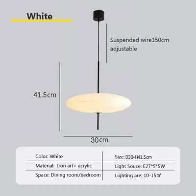 Image de Lampe LED Suspendue Design Nordique Soucoupe Volante
