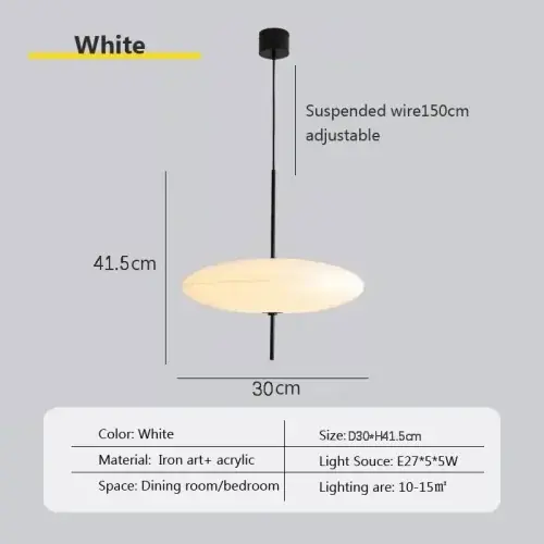 Image de Lampe LED Suspendue Design Nordique Soucoupe Volante