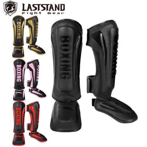 Image of Premium Muay Thai Shin Guards with Ankle & Back-of-Foot Protection for Sanda, Boxing, and Combat Training