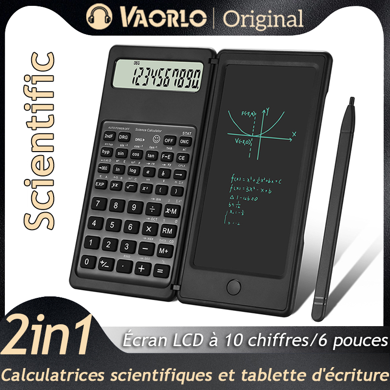 Image de Calculatrice Scientifique Pliable 10 Chiffres avec Support Tablet