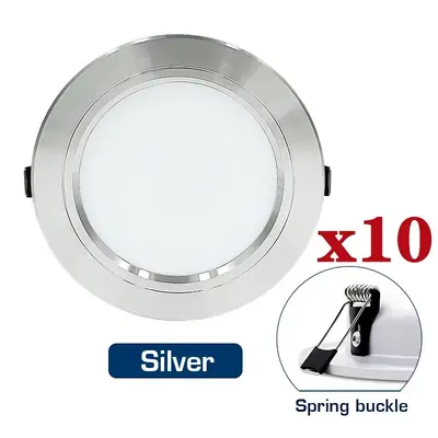 Image de LED Plafonnier Rond 5W-18W - Éclairage Intérieur Blanc/Argent
