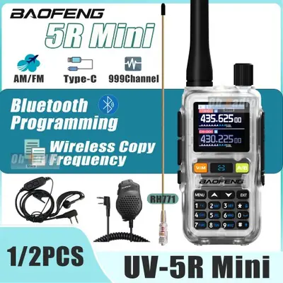 Image de Baofeng UV-5R Mini Talkie-Walkie 999 Canaux UHF/VHF