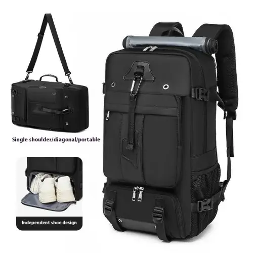 Image de Sac à Dos Voyage 55L Étanche - Idéal pour Ordinateur Portable 15.6" et Camping