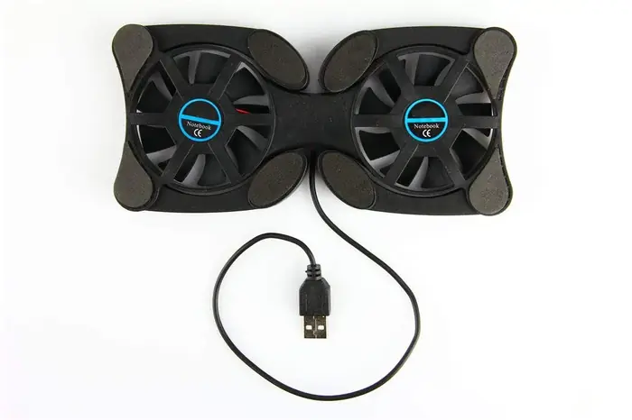 Image de Refroidisseur Portable Pliable avec Double Ventilateur USB