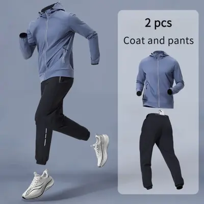 Image de Tenue de Sport Homme Respirante avec Capuche