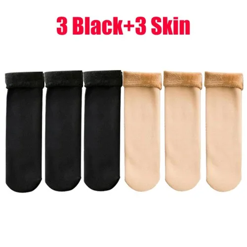 6Pairs-3Black 3Skin