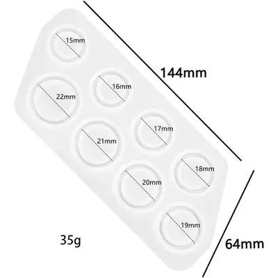 Image de Moule Silicone pour Bijoux en Résine - 8 Tailles