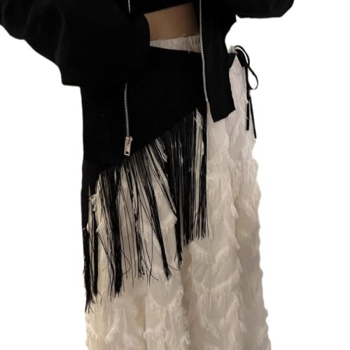 Immagine di Cintura da Donna con Nappe Elegante e Frange – Cintura Avvolgente con Cincher in Vita, Sciarpa per Cravatta, Ideale per Cosplay, Abbigliamento Casual e Formale