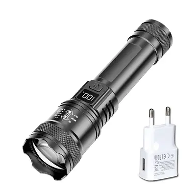 Image de Torche LED Puissante Rechargeable avec Zoom