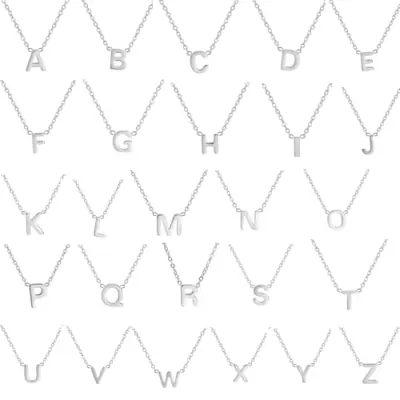 Image de Collier Minimaliste avec Initiales - Acier Inoxydable