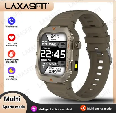 Image de Montre Intelligente Homme avec Lampe LED - Suivi Santé & Sports