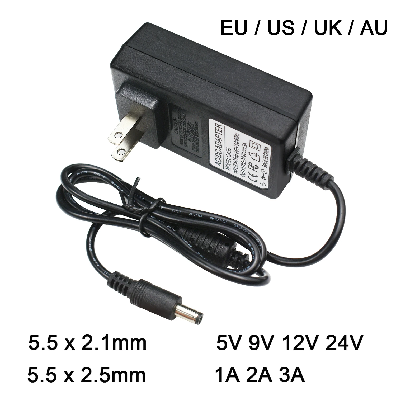 Imagen de Adaptador Universal de Corriente DC 5V-24V para LED y TV