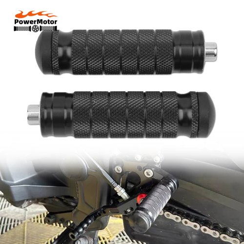 Image of Universal Motorcycle Footrests & Rear Pedals for Honda, Kawasaki, Yamaha, Suzuki, BMW – Adjustable Motocross Foot Pegs with Durable Steel Construction