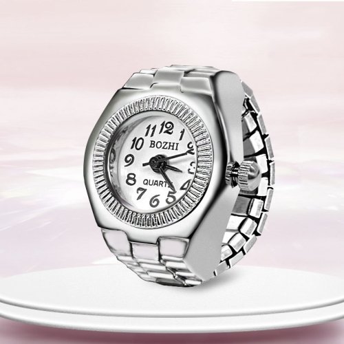 Image de Bague-Montre Créative pour Couple - Design Unique & Tendance