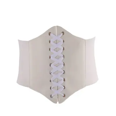 Image de Ceinture Corset Gothique Noire - Style Vintage & Taille Amincissante