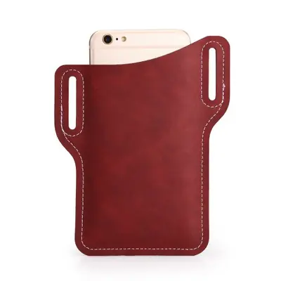 Image de Étui Ceinture Téléphone Homme - Sac Portable en Cuir