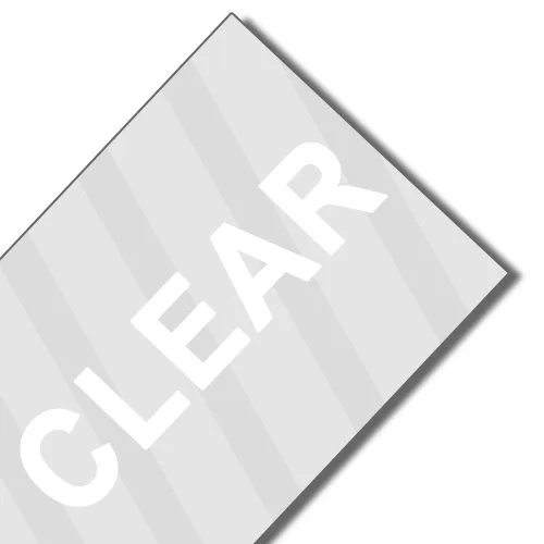 Blanco sobre transparente