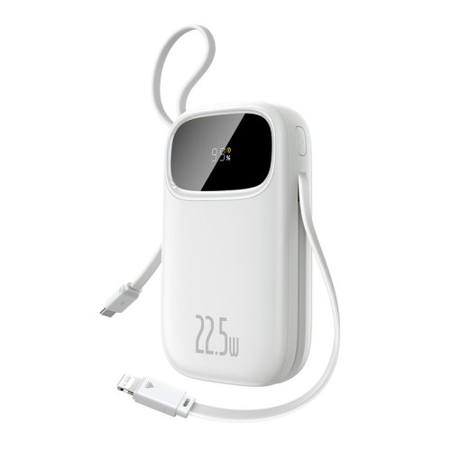 Immagine di Baseus 22,5 W 10000 mAh 20000 mAh Power Bank USB-C retrattile integrato e cavo Lightning per iPhone 16 Samsung S25 Xiaomi Poco