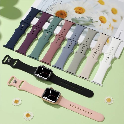 Bild von Silikon-Armband für Apple Watch – Kompatibel mit allen Größen & Serien