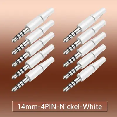 Image de Adaptateur Jack 3.5mm - 10 Pièces Blanc & Noir