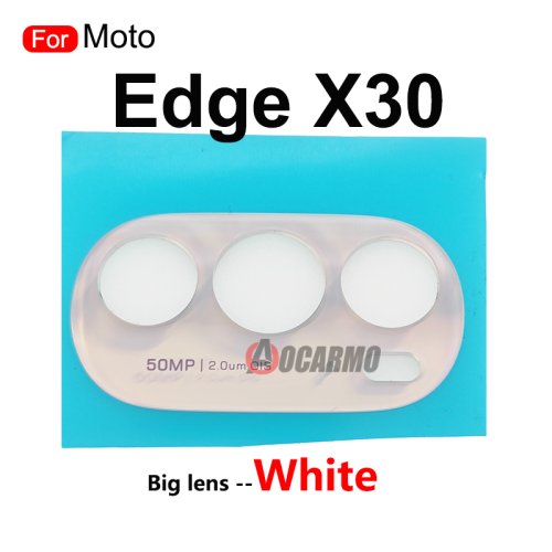 Afbeelding van Achter Grote Cameralens Met Kleefstof Voor Motorola Moto Rand X30 30 ProT2201-2 XT2201-6 Vervangend Onderdeel