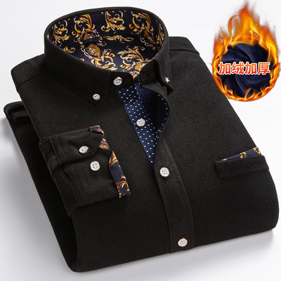 Afbeelding van 2023 Herfst En Winter Nieuwe Mannen Klassieke Mode Casual Corduroy Lange Mouwen Heren Plus Fleece Verdikte warm Shirt M-5XL