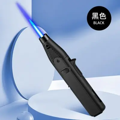 Image de Torche à Gaz Turbo - Flamme Bleue Puissante pour Cuisine & Barbecue